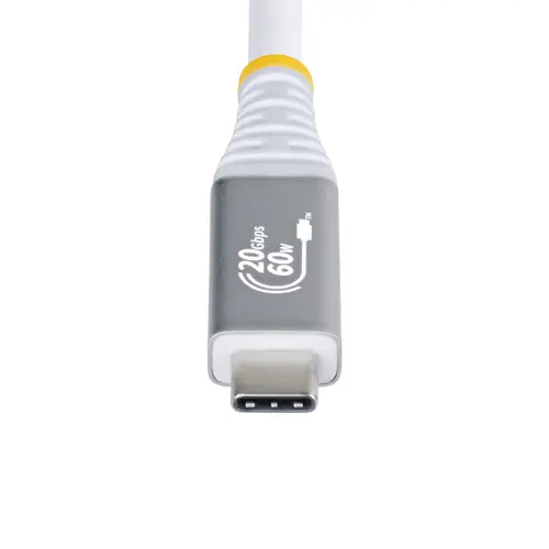 Cable USB4 3m - Cable USB-C Certificado USB-IF - 20Gbps - PD 240W EPR - 4K120 - DP 1.4 - Cable USB Tipo C - Recubrimiento de TPE - Blanco - Imagen 4