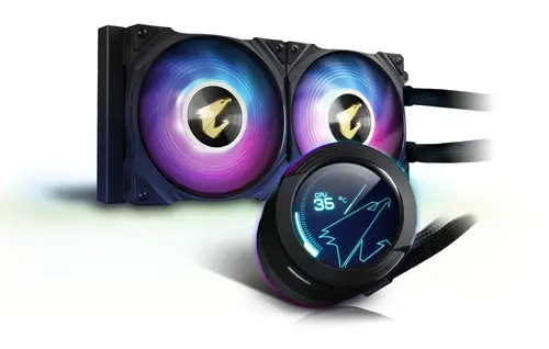 AORUS WATERFORCE X 240 sistema de refrigeración para ordenador Procesador Sistema de refrigeración líquida todo en uno 12 cm Negro - Imagen 1