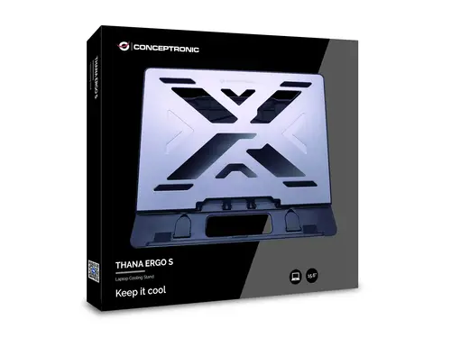 THANA ERGO S, Laptop Cooling Stand Soporte para ordenador portátil Gris 39,6 cm (15.6") - Imagen 3