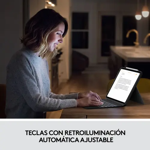 920-010211 teclado para móvil QWERTY Español Smart Connector Gris - Imagen 15