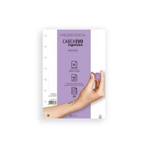 RECAMBIO CARCHIVO INGENIOX A5 50h HZ. - Pack de 25 unidades