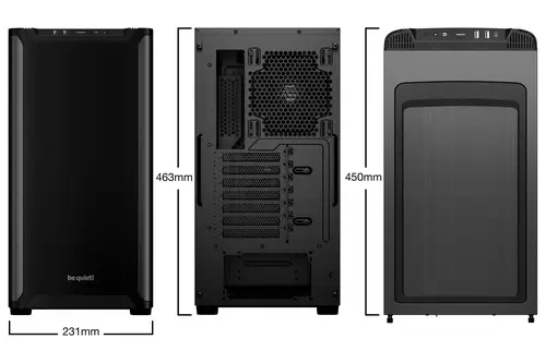 PURE BASE 501 Black Midi Tower Negro - Imagen 2