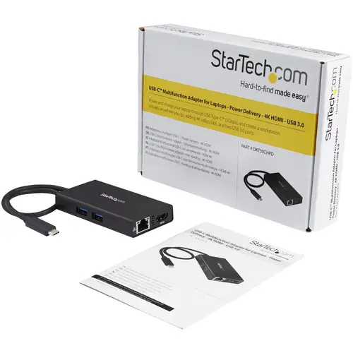 Adaptador Multipuertos USB-C - Docking Station Portátil USB-C 4K HDMI - con Entrega de Potencia de 60W - GbE - Hub 2x USB-A 3.0- Mini Dock Portátil USB Tipo C para Portátiles - Imagen 7