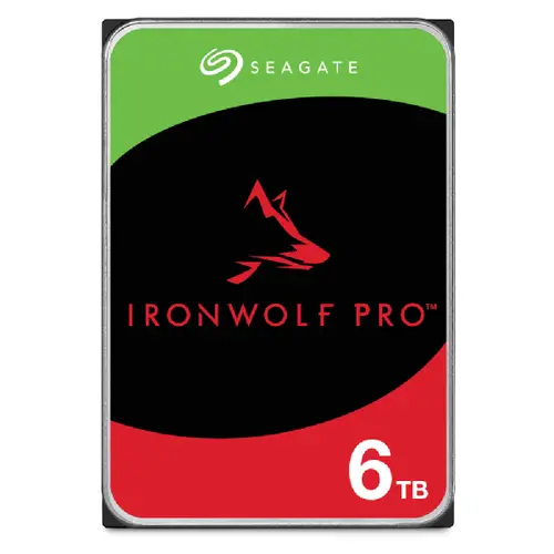 IronWolf Pro ST6000NT001 disco duro interno 6 TB 7200 RPM 256 MB 3.5" - Imagen 1