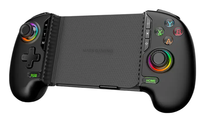 MGPXPRO mando y volante Negro Bluetooth/USB Gamepad Analógico/Di..