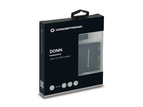 DONN01B base para portátil y replicador de puertos USB 3.2 Gen 1 (3.1 Gen 1) Type-C Negro - Imagen 4