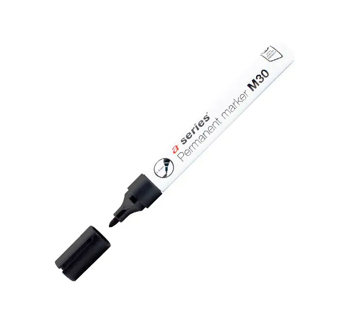 ROTULADOR PERM. A-SERIES PTA.CON M30 NEGRO AS0938