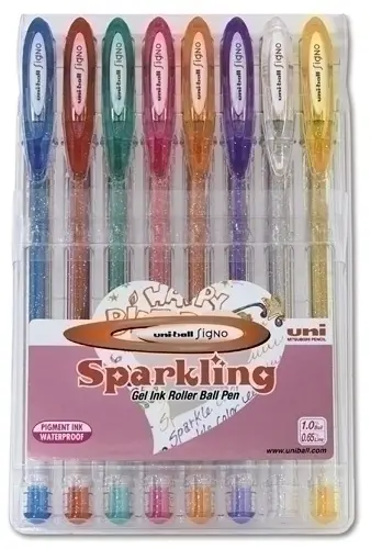 BOLIGRAFO UNI-BALL UM120 SPARKLING B/8