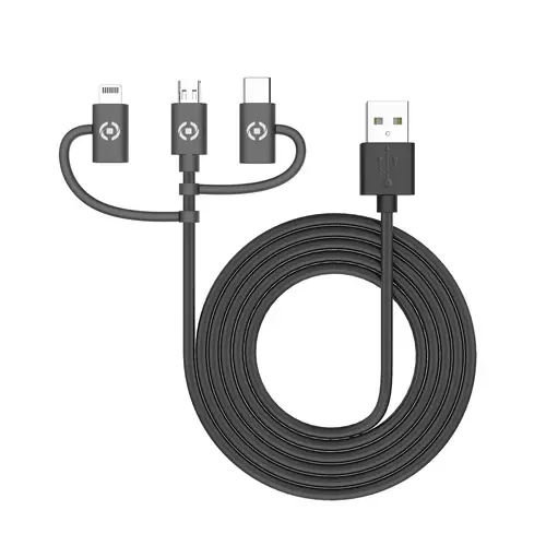 USB3IN1BK cable USB 1 m USB 2.0 USB A Micro-USB B Negro - Imagen 3