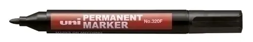 ROTUL.UNI NO.320F MARKER 3,0 mm NEGRO - Pack de 12 unidades