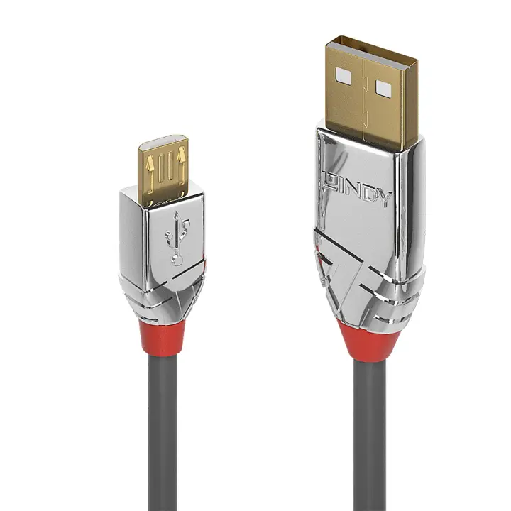 36654 cable USB USB 2.0 5 m USB A Micro-USB B Gris