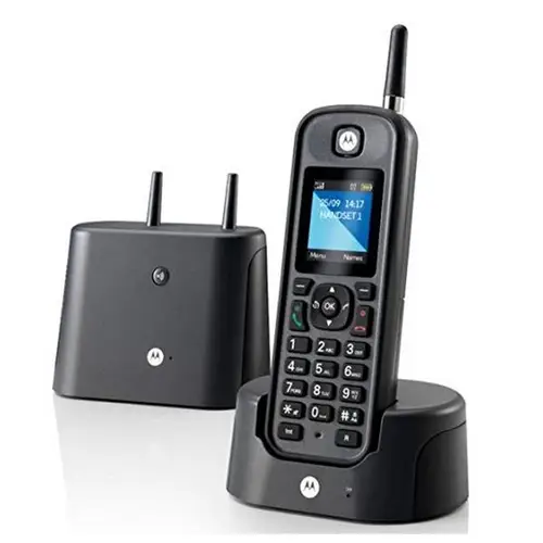 O201 Teléfono DECT Identificador de llamadas Negro - Imagen 2