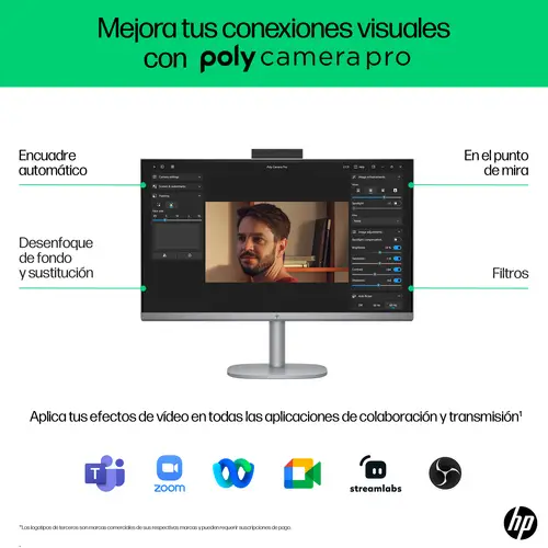 OmniStudio X 27-cs0015ns PC Intel Core Ultra 5 125H 68,6 cm (27") 1920 x 1080 Pixeles PC todo en uno 16 GB DDR5-SDRAM 512 GB SSD Windows 11 Home Wi-Fi 7 (802.11be) Plata - Imagen 13