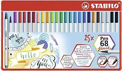 Pen 68 brush rotulador Multicolor 25 pieza(s)