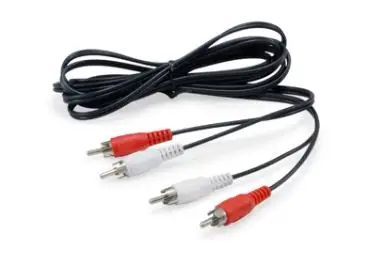 147094 cable de audio 2,5 m 2 x RCA Negro