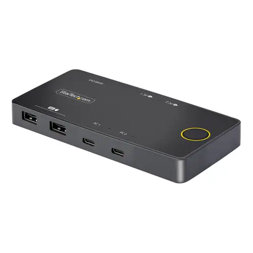 C2-H46-UC2-PD-KVM interruptor KVM Negro - Imagen 1