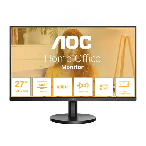 B3 U27B3A pantalla para PC 68,6 cm (27") 3840 x 2160 Pixeles 4K Ultra HD LCD Negro - Imagen 1