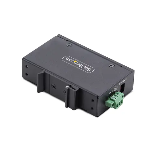 Switch Ethernet Industrial de 5 Puertos no Gestionado IP30 - Ethernet 100/1000 - Montaje en Pared o Carril DIN - IP30 - -40C-75C - 9~60VDC - TAA - Imagen 2