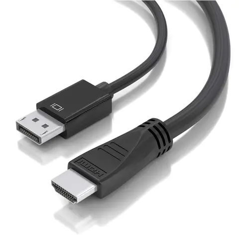 Cable conversor DisplayPort a HDMI 4K@60Hz, DP/M-HDMI/M, Negro, 5.0m - Imagen 3
