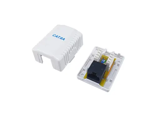 235215 caja de conexiones de red Cat6a Blanco - Imagen 3