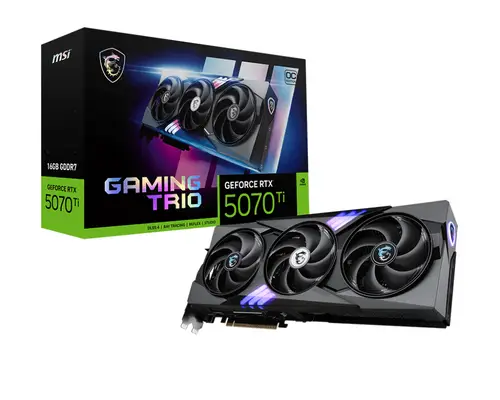 GAMING GeForce RTX 5070 Ti 16G TRIO OC NVIDIA 16 GB GDDR7 - Imagen 1