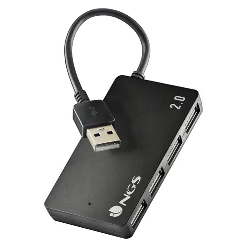 IHUB4 TINY USB 2.0 480 Mbit/s Negro - Imagen 1