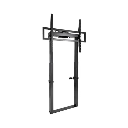 TITAN Soporte de Suelo Fijo con Regulación Eléctrica de Altura para Pantallas 55"-100", Negro - Imagen 1