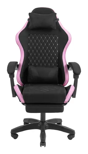 MGC-X Fabric Silla para videojuegos de PC Asiento acolchado Negro, Rosa - Imagen 2