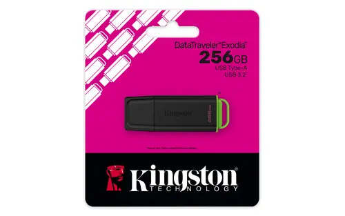 DataTraveler 256GB Portátil USB 3.2 Gen 1 Exodia Negro + Verde - Imagen 5