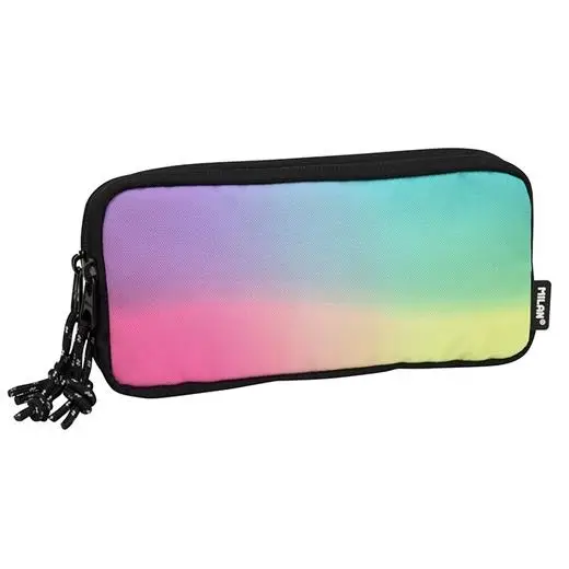 MILAN ESTUCHE PORTATODO 3 CREMALLERAS SUNSET NEGRO