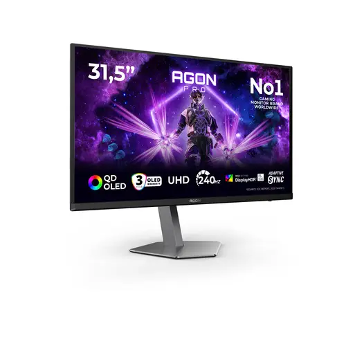 AGON PRO AG326UZD2 pantalla para PC 80 cm (31.5") 3840 x 2160 Pixeles 4K Ultra HD OLED Negro - Imagen 2