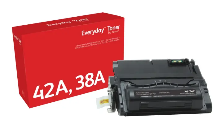Everyday El tóner Everyday Negro de Xerox es compatible con HP 38A (Q5942A/ Q1338A), Capacidad estándar