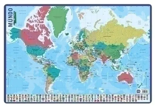 LAMINA ESCOLAR ERIK MAPA MUNDO