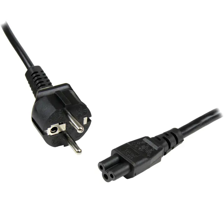 Cable de 2m de Alimentación para Portátiles, Enchufe UE a C5, 2..