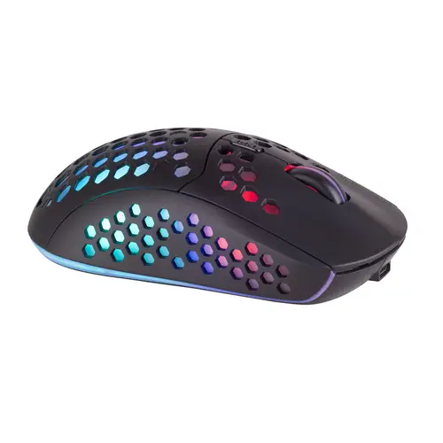 MMW3, Ratón Gaming Inalámbrico, RGB Flow, Ultraligero 79g, 3200DPI, Negro - Imagen 2