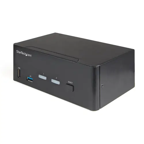 Switch Conmutador KVM de 2 Puertos HDMI 2.0 4K para 2 Monitores - Vídeo de 4K y 60Hz Ultra HD - HDR - Hub Ladrón USB 3.0 de 2 Puertos y 4 Puertos USB 2.0 HID - Audio - HotKey - TAA - Imagen 1