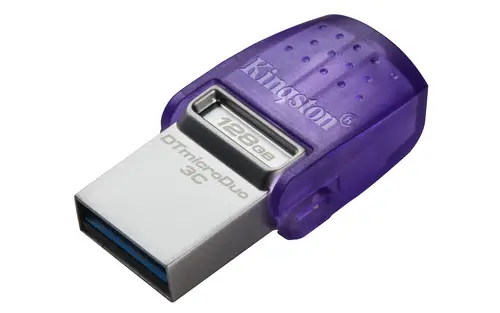 DataTraveler 128GB microDuo 3C 200MB/s dual USB-A + USB-C - Imagen 1