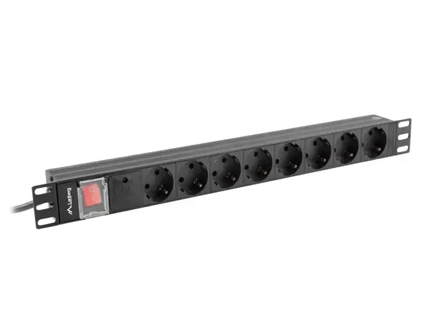 PDU-08F-0200-BK unidad de distribución de energía (PDU) 8 salid..
