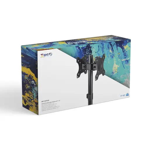 Soporte de Mesa para 2 Pantallas 17"-32", Negro - Imagen 3