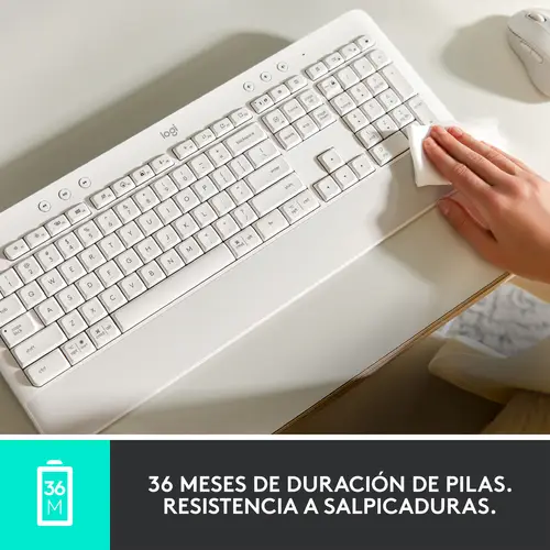 920-010917 teclado Oficina RF Wireless + Bluetooth QWERTY Español Grafito - Imagen 12