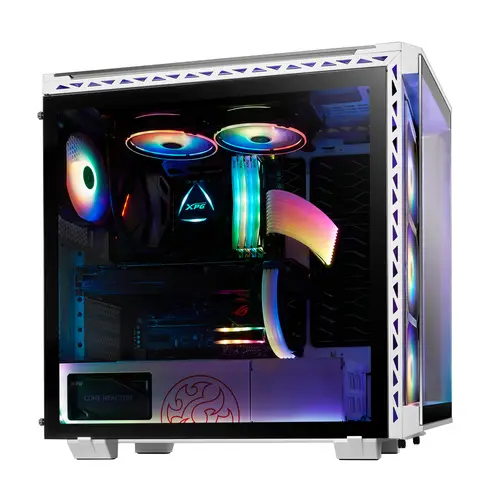 BATTLECRUISER Midi Tower Negro, Blanco - Imagen 2