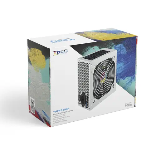 TQAPOLO-500SP unidad de fuente de alimentación 500 W 20+4 pin ATX ATX Plata - Imagen 7