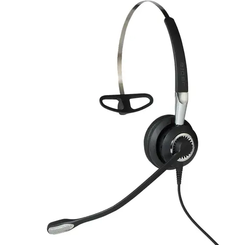 BIZ 2400 II Auriculares Alámbrico Banda para cuello, gancho de oreja, Diadema Oficina/Centro de llamadas Negro, Plata - Imagen 1
