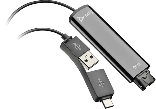 Adaptador negro DA75 USB a QD compatible con TAA - Imagen 1
