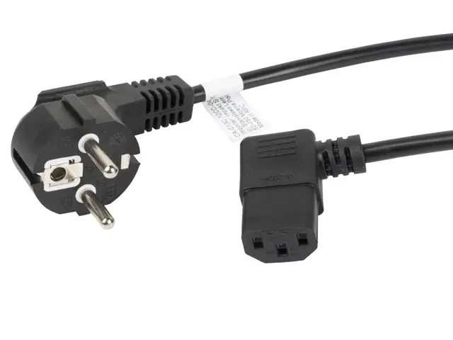 CA-C13C-12CC-0018-BK cable de transmisión Negro 2 m C13 acoplador CEE7/7