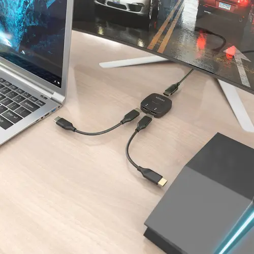 HDMI Conmutador Switch 4K@60Hz 2x1, Negro - Imagen 9