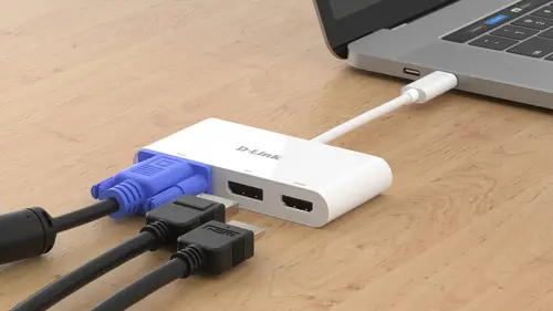 DUB-V310 base para portátil y replicador de puertos Alámbrico USB 3.2 Gen 1 (3.1 Gen 1) Type-C Blanco - Imagen 4