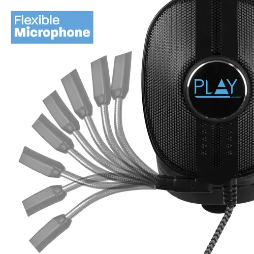Play PL3321 Auriculares Alámbrico Diadema Juego Negro - Imagen 2