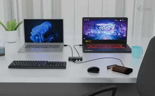 Universal KVM HUB 2x USB-C + 2x USB-A 3.0 - Imagen 4