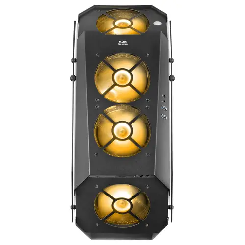 MC51, Caja PC Gaming ATX, Doble Cristal Templado, 5x Ventilador RGB 12cm, Negro - Imagen 4